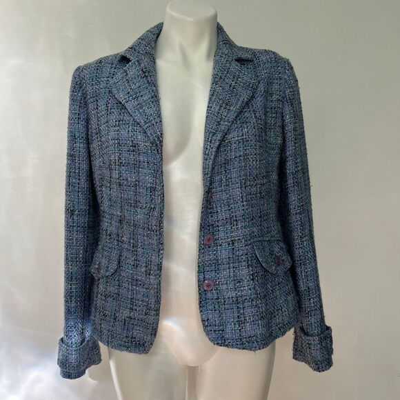 Sag Harbor Tweed Jacket Lavender Blue - Picture 2 of 8
